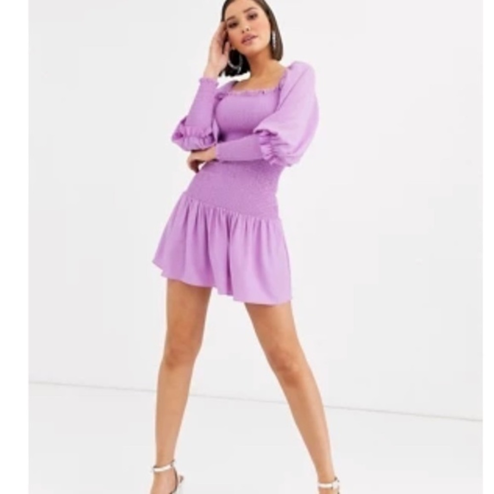 ASOS Véstire Scream Sheer Mini Dress size